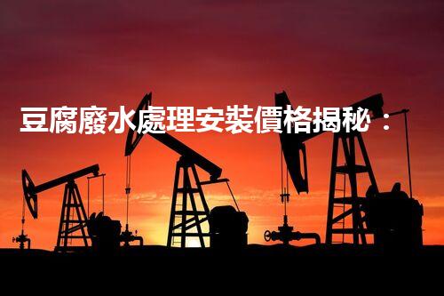豆腐廢水處理安裝價格揭秘：行業(yè)內(nèi)幕大曝光！